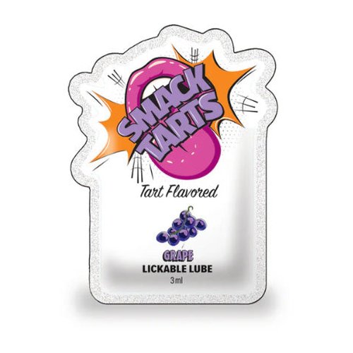 SMACK TARTS POUCH SOUR GRAPE LICKABLE LUBE FILLED POUCH