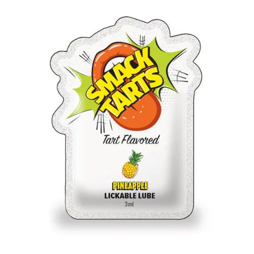 SMACK TARTS POUCH SOUR PINEAPPLE LICKABLE LUBE FILLED POUCH
