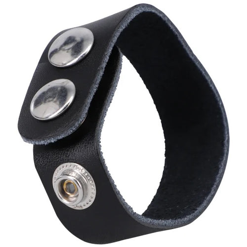 ROCK SOLID LEATHER 3 SNAP BLACK