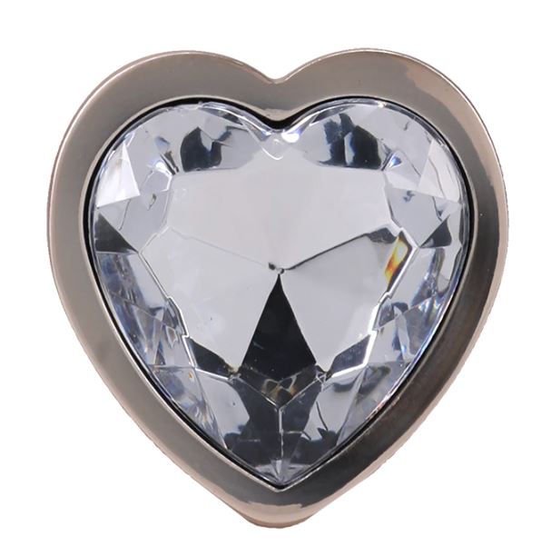 BOOTY BLING HEART DIAMOND JEW/ METAL PLUG S/GOLD