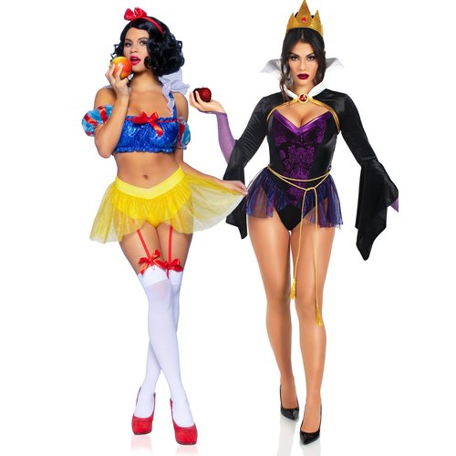 Snow White & Evil Queen Couple's Costume - snow-white-evil-queen-couples-costume