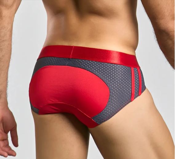 MALE BASICS SPOT BRIEF GRAY LARGE - MBS01GRYL