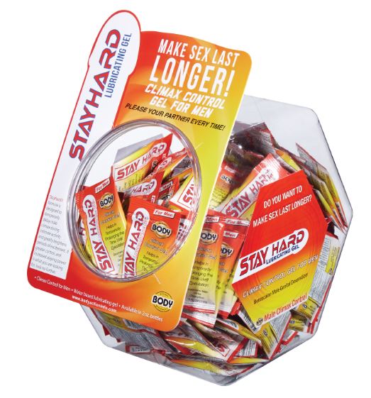 STAY HARD SAMPLE PACKET 144PC FISHBOWL DISPLAY - BASHSPDJ144