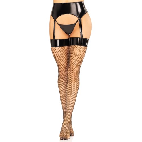 Stefani Garter Belt Fishnet Stockings - V1668     00105