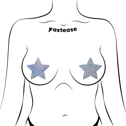 PASTEASE HOLOGRAPHIC STAR SILVER - PASSTRHOLSL