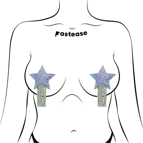 PASTEASE STAR TASSEL SILVER - PASSTRTASGLTSL5