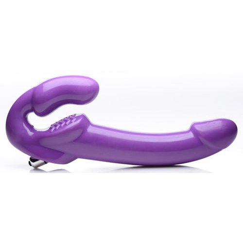 STRAP U 7X REVOLVER THICK VIBRATING STRAPLESS STRAP-ON PURPLE - XRAG584