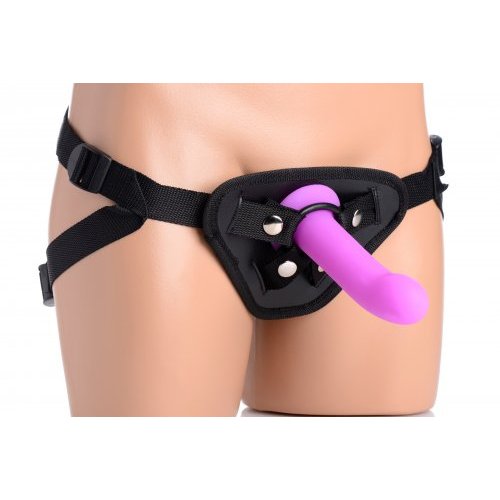 STRAP U DOUBLE-G DELUXE VIBRATING SILICONE STRAP ON KIT - XRAF379