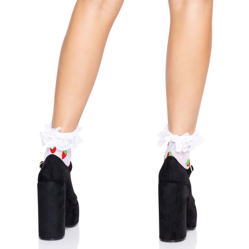 Strawberry Ruffle Anklets - 3015      06222