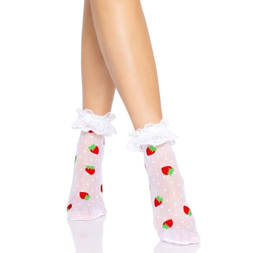 Strawberry Ruffle Anklets - 3015      06222