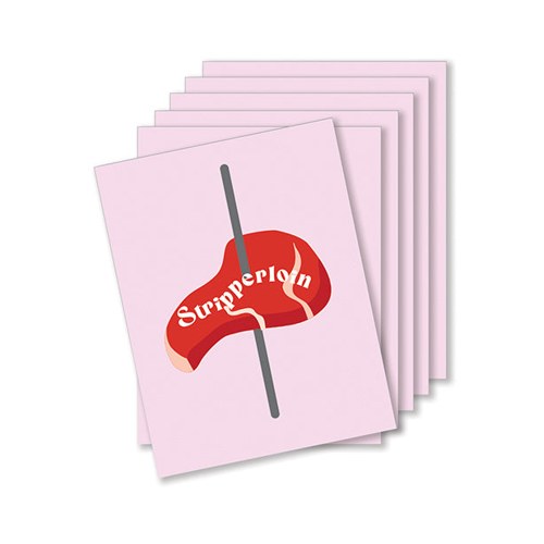 Stripplerloin Naughty Greeting Card - P