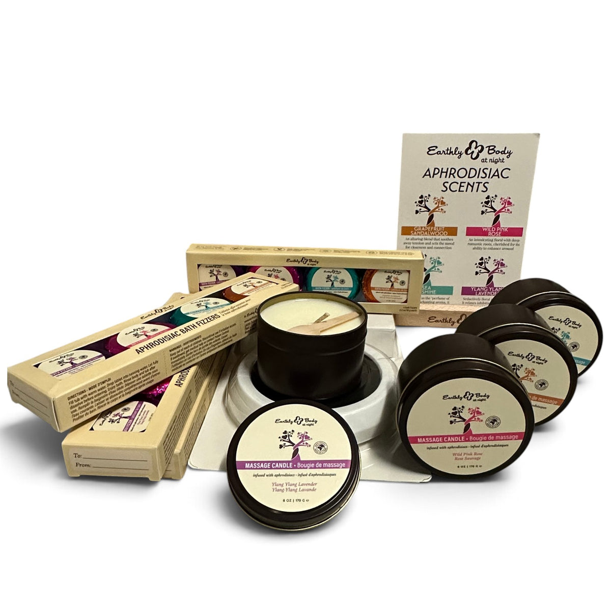 EARTHLY BODY AT NIGHT BATH APHRODISIAC SET - EBHSBNAPP002