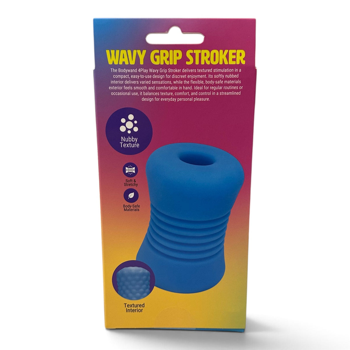 BODYWAND 4PLAY WAVEY GRIP STROKER - XGBW189