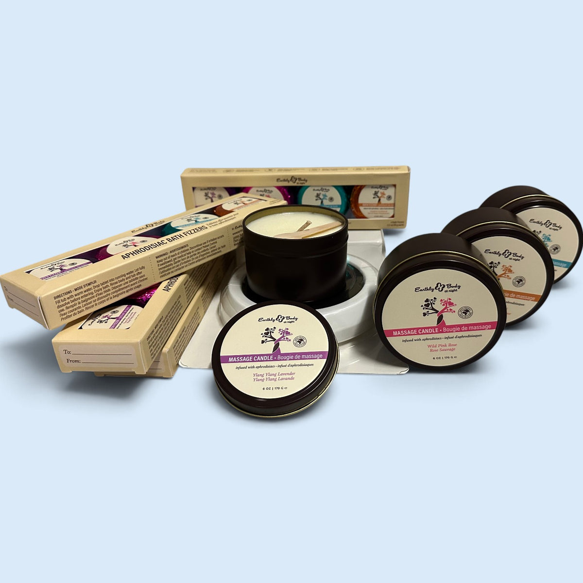 EARTHLY BODY AT NIGHT BATH APHRODISIAC SET - EBHSBNAPP002
