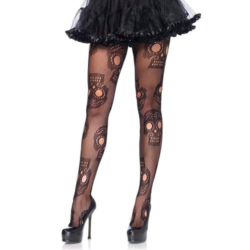 Sugar Skull Net Tights - 9982      00122