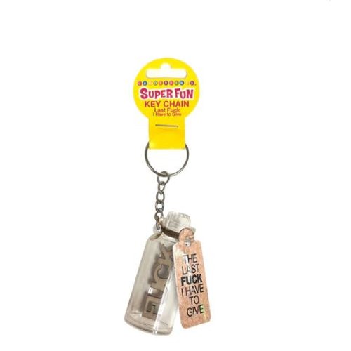 SUPER FUN KEY CHAIN LAST FUCK I HAVE TO GIVE JAR