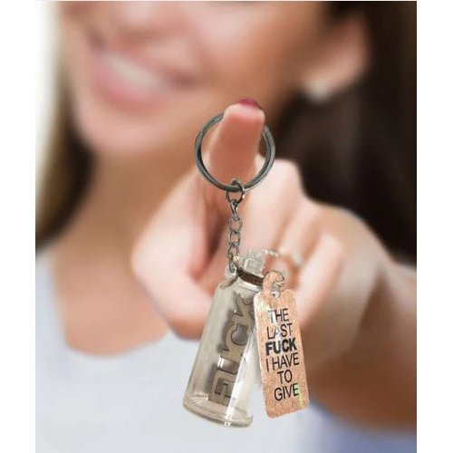 SUPER FUN KEY CHAIN LAST FUCK I HAVE TO GIVE JAR