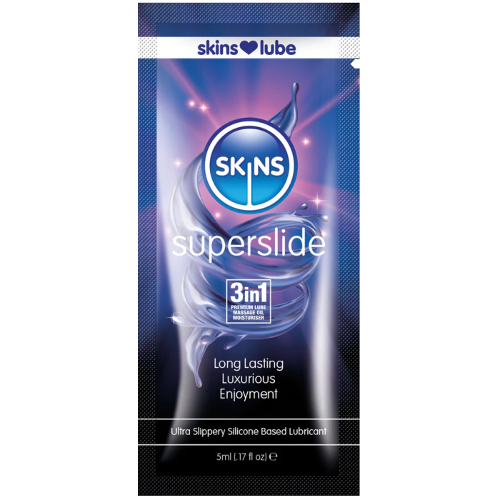 Skins Super Slide Silicone Lubricant - 5ml Foil - SKLUBSS5ML