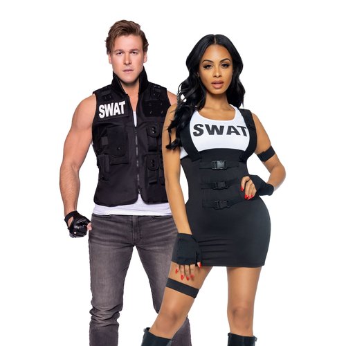 SWAT Team Couple's Costume - swat-team-couples-costume