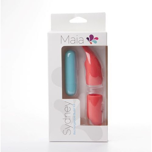SYDNEY MINI BULLET W SILICONE SLEEVES RECHARGEABLE - MTMA333