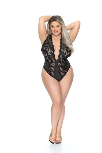 Teddy Scallop Lace - Lingerie-Pinkfoxxx