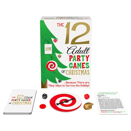 The 12 Adult Party Games of Christmas Card Game