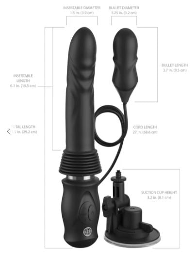 FETISH FANTASY ULTIMATE SILICONE THRUSTER - BLACK - PD456323