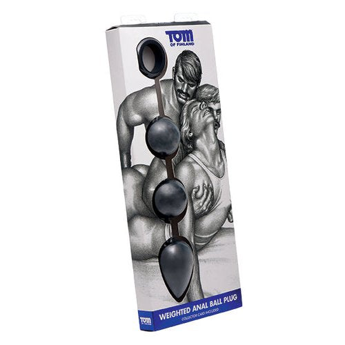 TOM OF FINLAND LG SILICONE WEIGHTED ANAL BALL PLUG - XRTF1915