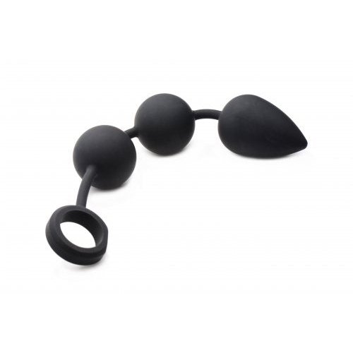 TOM OF FINLAND LG SILICONE WEIGHTED ANAL BALL PLUG - XRTF1915