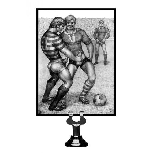 TOM OF FINLAND SILICONE COCK RING W/3 WEIGHTED BALLS - XRTF1932