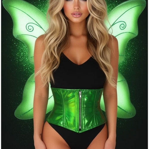 Top Drawer 2 PC Green Pixie Fairy Corset Costume