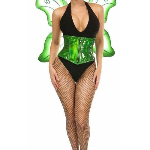 Top Drawer 2 PC Green Pixie Fairy Corset Costume