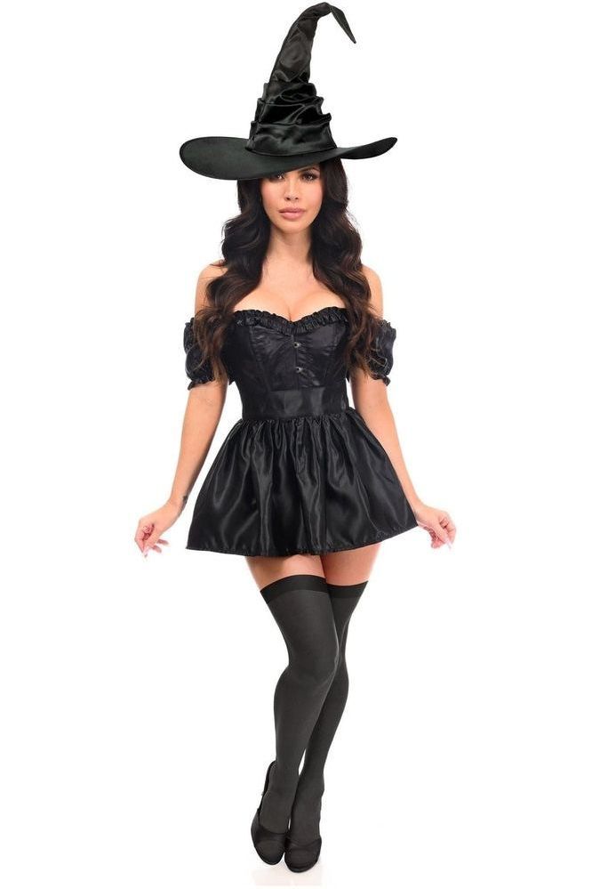 Top Drawer 3 PC Black Witch Corset Costume - Daisy Corsets