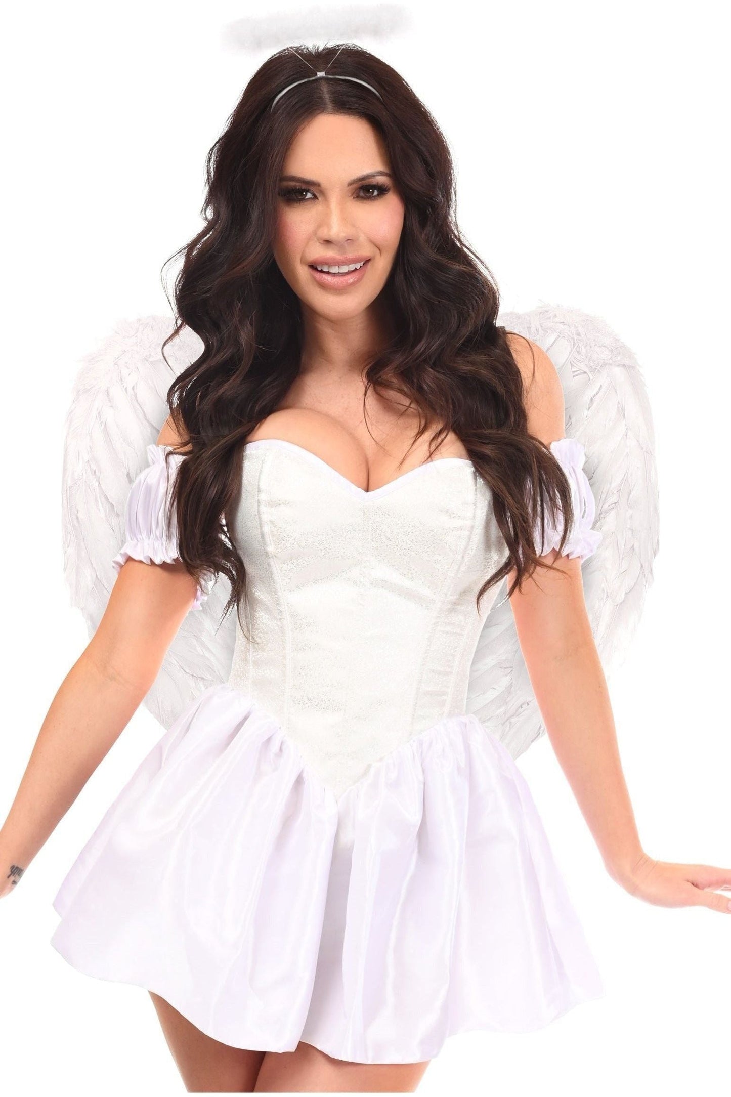 Top Drawer 3 PC Brocade Angel Corset Costume - Daisy Corsets