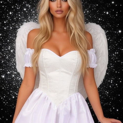 Top Drawer 3 PC Brocade Angel Corset Costume