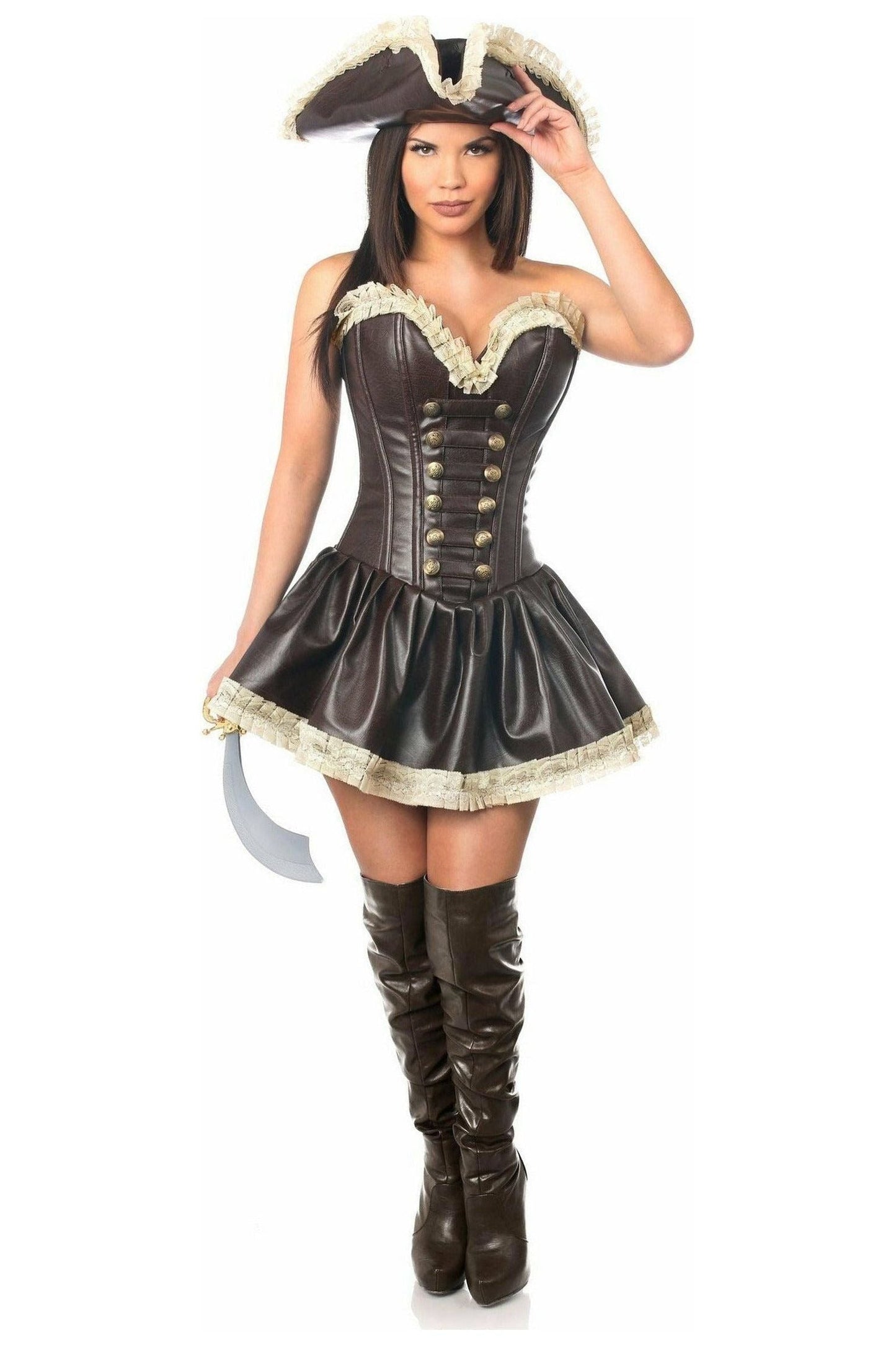 Top Drawer 3 PC Pirate Lady Costume - Daisy Corsets