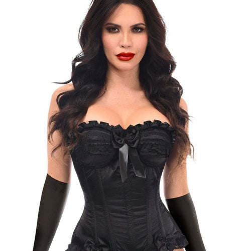 Top Drawer 4 PC Black Burlesque Bunny Corset Costume