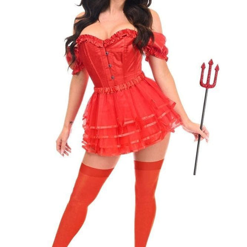 Top Drawer 4 PC Devil Corset & Tutu Costume