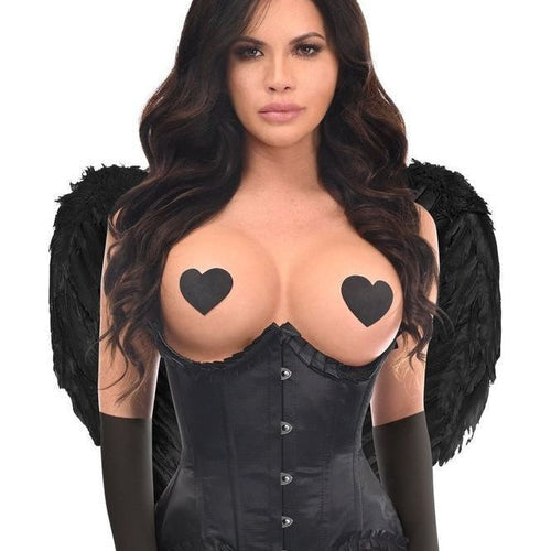 Top Drawer 4 PC Pin-Up Dark Angel Corset Costume