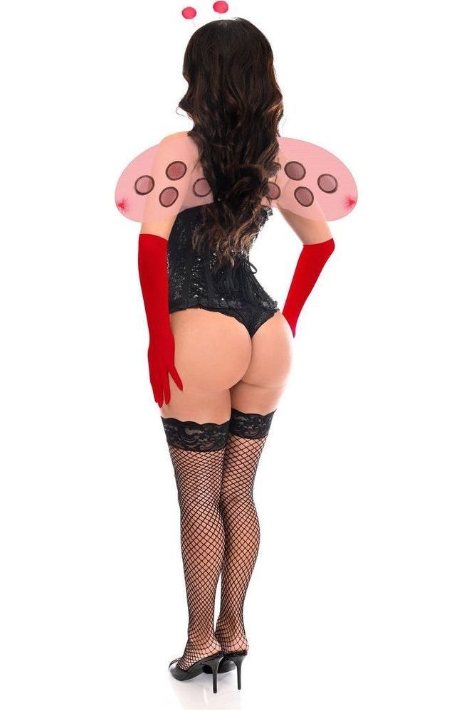 Top Drawer 4 PC Pin - Up Ladybug Corset Costume - Daisy Corsets