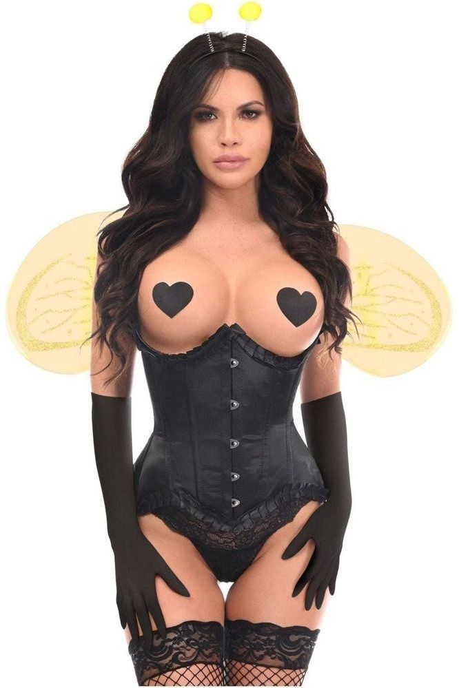 Top Drawer 4 PC Pin - Up Queen Bee Corset Costume - Daisy Corsets