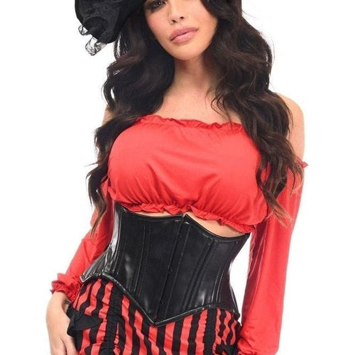 Top Drawer 4 PC Pirate Lady Corset Costume