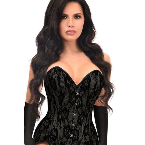 Top Drawer 4 PC Premium Black Bunny Corset Costume