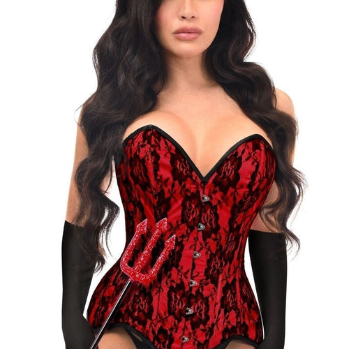 Top Drawer 4 PC Premium Devil Corset Costume