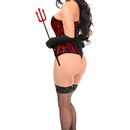 Top Drawer 4 PC Premium Devil Corset Costume