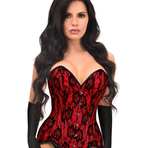 Top Drawer 4 PC Premium Red Bunny Corset Costume