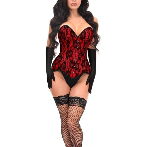 Top Drawer 4 PC Premium Red Bunny Corset Costume