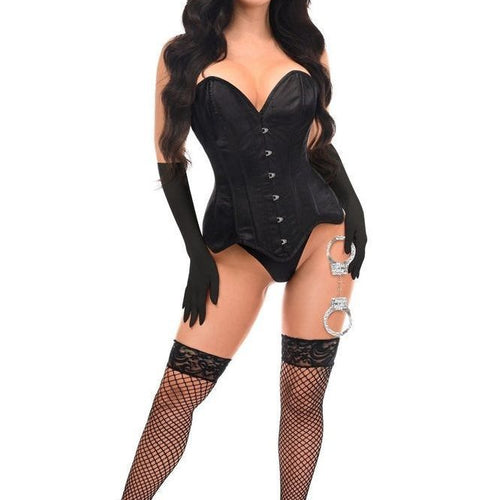 Top Drawer 4 PC Rhinestone Officer Corset Costume