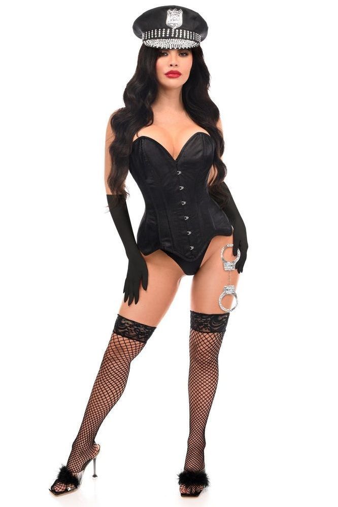Top Drawer 4 PC Rhinestone Officer Corset Costume - Daisy Corsets