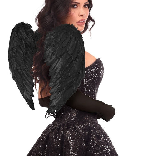 Top Drawer 4 PC Sequin Dark Angel Corset Dress Costume